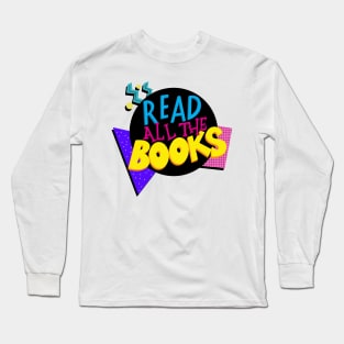 Vintage 80s Read All The Books Long Sleeve T-Shirt